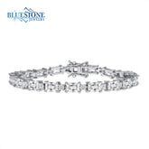 Silver Tennis Bracelet with CZs- 7.5 Inches